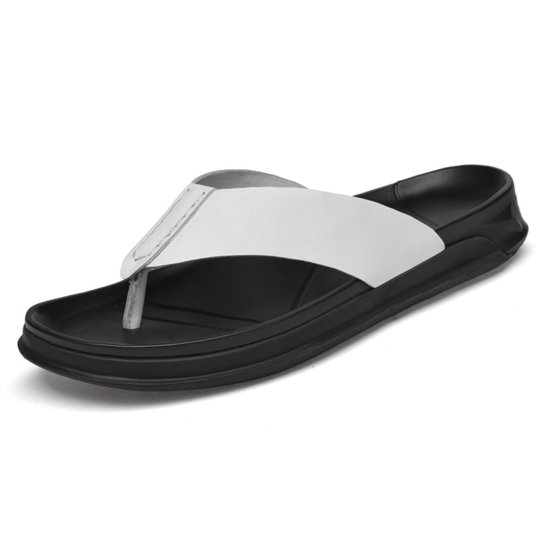Sandálias masculinas de verão  - Flip Flop Leather Men avaliação e preço