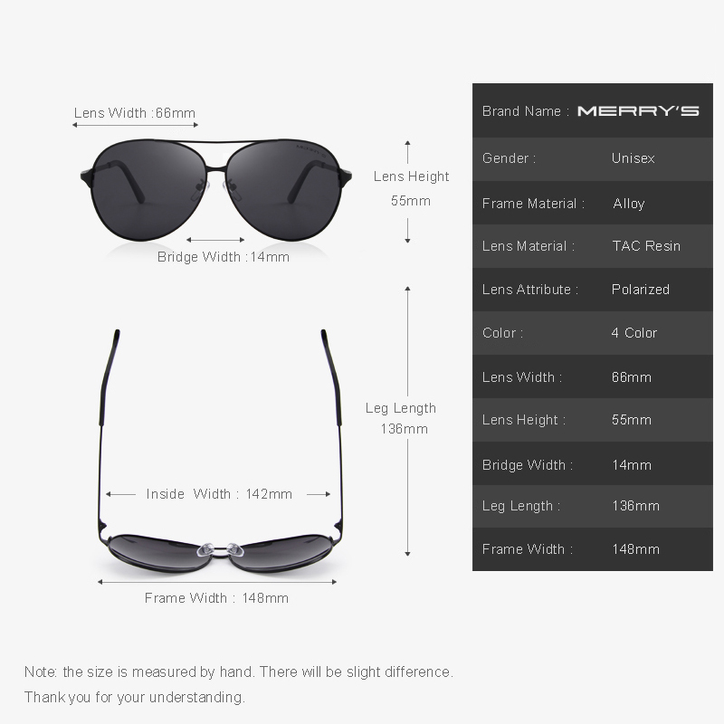MERRYS-Óculos de sol polarizad - Sunglasses Aviator Polarized avaliação e preço