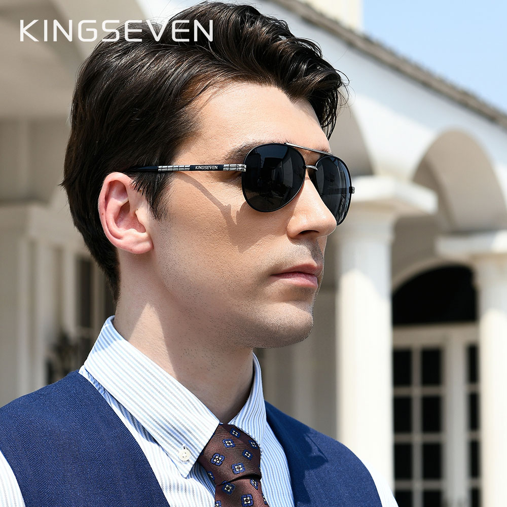 KINGSEVEN 2024 Novo design de  - Sunglasses Aviator Polarized avaliação e preço