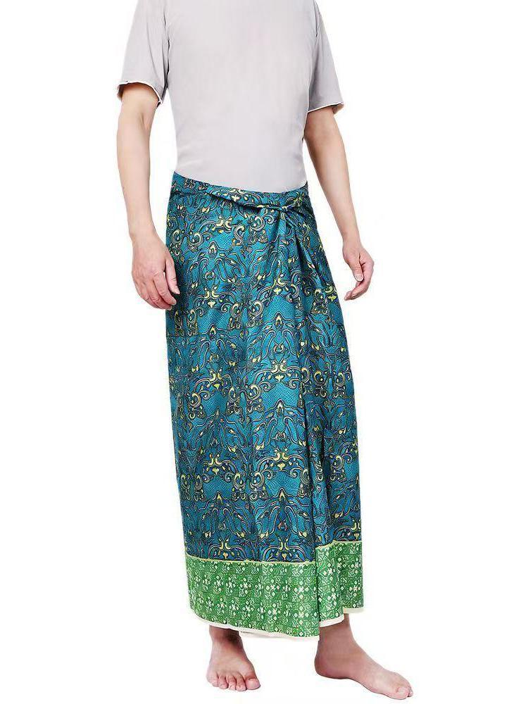 Sarong Unissex Longyi Lungi Ba - Sarong Men Wrap avaliação e preço